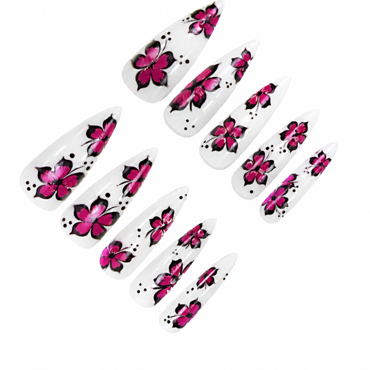 Floral Press-on Nails