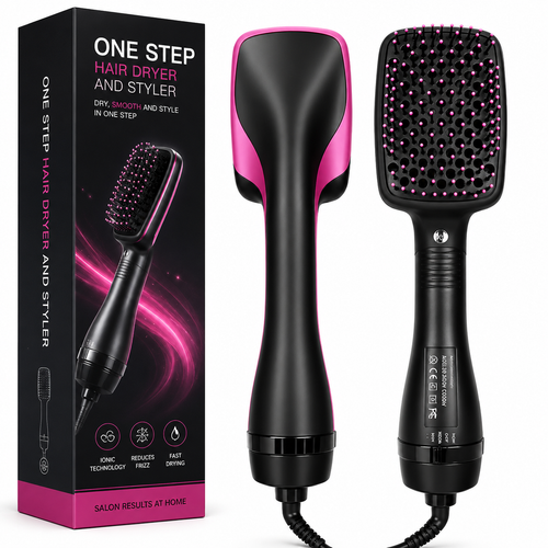 2-in-1 Ionic Hair Brush Dryer & Styler